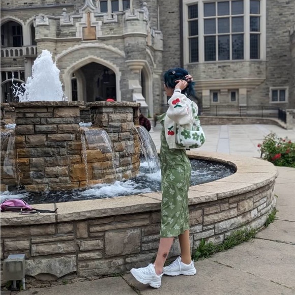 Green fairy summer dress - Picture 3 of 4